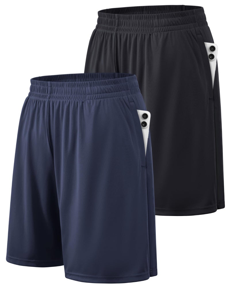 BALENNZ Athletic Shorts for Men with Pockets and Elastic Waistband Quick Dry Activewear - Image 1